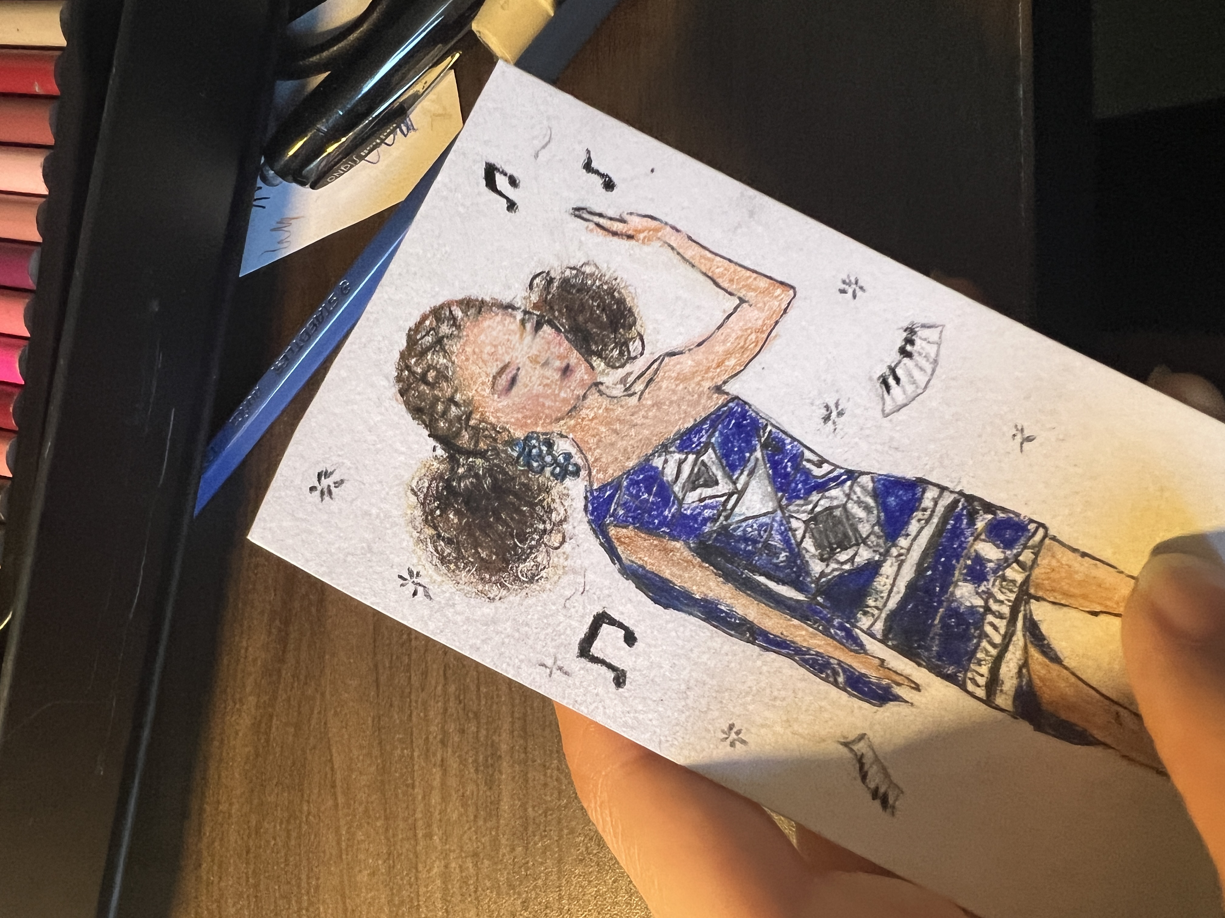 Alicia Keys finished drawing
