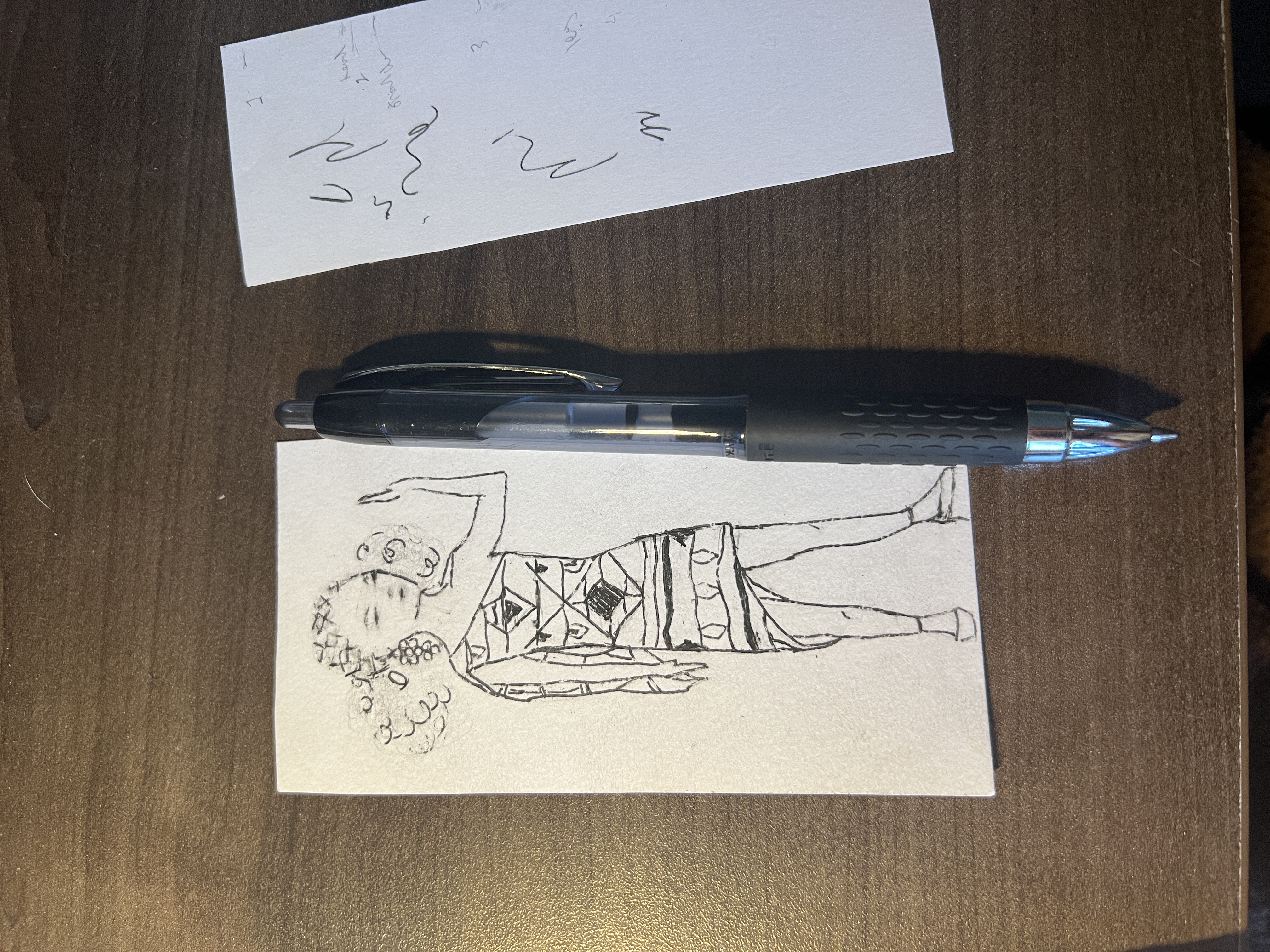 Alicia Keys lined sketch